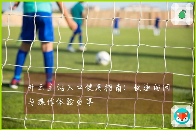 开云主站入口使用指南：快速访问与操作体验分享